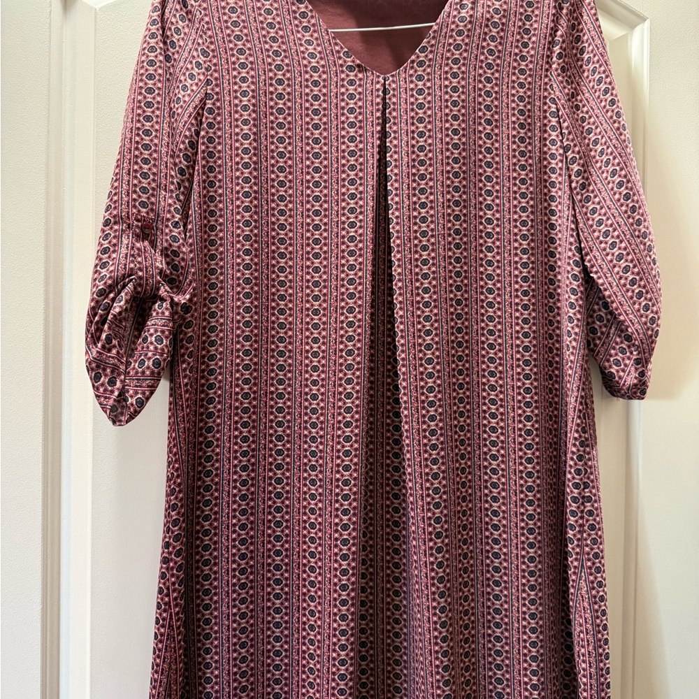 Pink Rose Burgundy Label Dress